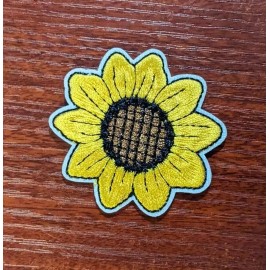 Sunflower Patch 2.25x2.25" Flora Nature Outdoors Forest Embroidered Iron On
