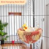 Wontee Bird Nest Bed Parrot Hanging Swing Hammock Bird Cage