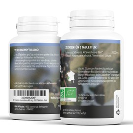 Organic Blackcurrant 1200 mg per Day - Blackcurrant - 200 Tablets | Premium Natural Product & Pure Vegetable