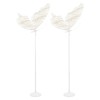 OUKANING 2Pcs Romantic Wedding Butterfly Floor Lamp, 31.5" Creative Butterfly