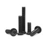 ANSIEDIO M4 Hex Socket Button Machine Screws Bolts, Black High