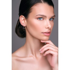 Sterling Silver Earring Jackets, Gift Silver Ear Jacket Earrings, Minimalist Earrings, Statement Earrings Double Sided Earrings Front Back Earrings