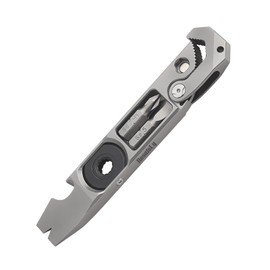 ResafeLy Titanium Pry Bar,Multi-tool,EDC Tool,Versatile Pry Tool,Bottle Opener,Wrench,Ratche screwdriver,Nail puller,Crowbar in One,Compact Versatile Pocket Pry Bar for Everyday Carry