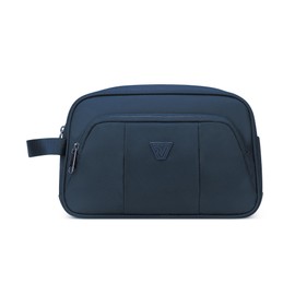 RONCATO City 3.0 Toiletry Bag for Travel Toiletry Bag for Women and Men, Toiletry Bag with Zipper, Size 18 x 28 x 10 cm, Blu Notte