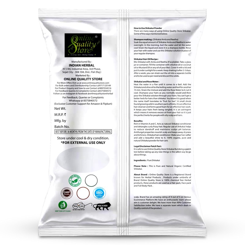 Online Quality Store Reetha Amla Shikakai Powder For Hairs -