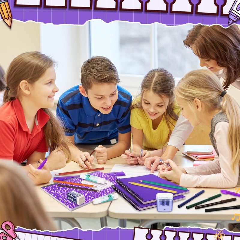 Gilprop 39 Pcs Back to Supplies Essentials Bundle Include Pencils