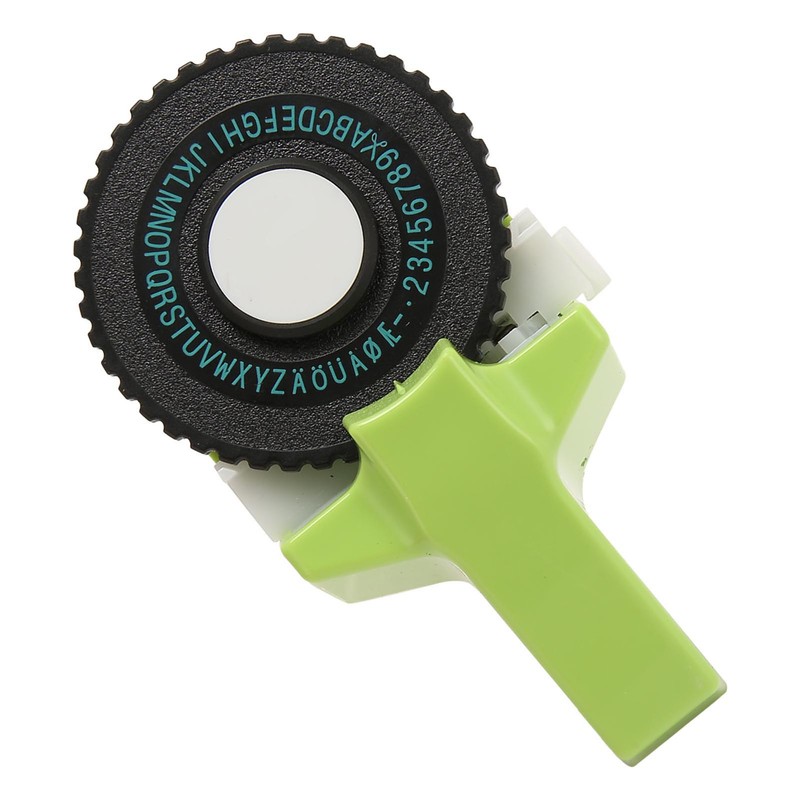 Embossing Label Maker Green Easy Operation Ergonomic Design Portable Label