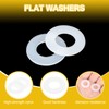 PATIKIL M10 Nylon Flat Washers, 120 Pcs 10mm ID 20mm