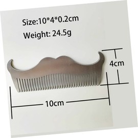 Healeved Beard Comb for Men Hair Brush Set Goatee Comb Styling Tool Stainless Steel