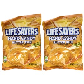 LifeSavers Candy, Individually Wrapped, Butter Rum - 6.25 oz (2 pack)