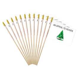 PLAIEI An Appeal To Heaven Handheld Stick Flag 4x6 Inches 12 Pack Small Mini Honor History American War Revolution Liberty Realistic Pine Tree Flag On Speartip Wooden Stick For Churches Patriotic