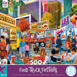 Ceaco - PD Moreno - Food Truck Festival - 500 Piece Jigsaw Puzzle