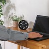 Fuji Boeki 99230 Table Clock, Black, Diameter 5.3 inches (13.4