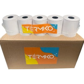 Papel Térmico TERMIKO 80 x 70 mm, Pack con 50 Rollos para Impresora