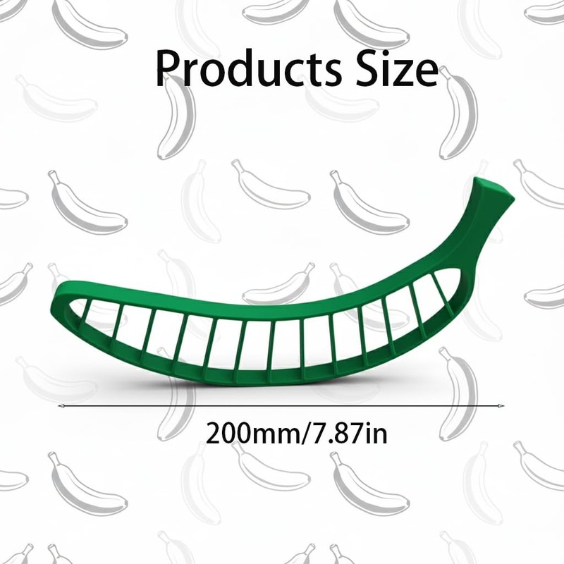 Banana Slicer Kitchen Gadget - Quick and Even Banana Cutter