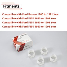 RLB-HILON 4PCS Clutch and Brake Pedal Bushings Compatible with Ford Bronco F150 F250 F350 1980 to 1991 Year, for E0TZ-2471-A