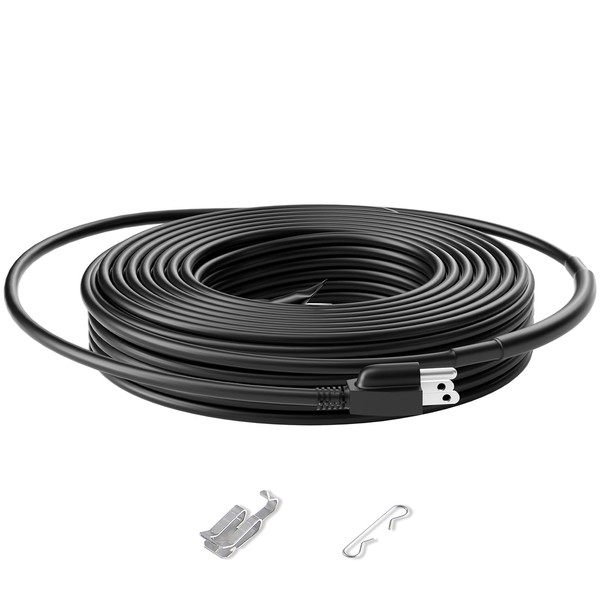 VEVOR Self-Regulating Pipe Heating Cable, 50FT 5W/FT Heat Tape for