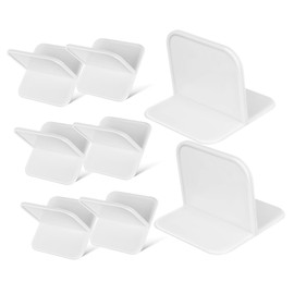 Tofficu Felt Furniture Pads 8 Pack Non Slip Furniture Leg Floor Protectors Tip Over Prevention Kit Wall Mount Anchors for Bookshelf Dresser Tv Stand