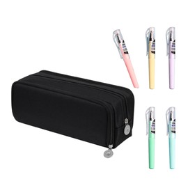 Big Capacity Pencil Case Large Storage Pencil Bag Pouch Marker 3 Compartment Stationery Pen Cases Holder for Adults Office Organizer Gifts