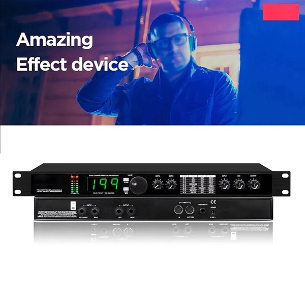 Unbranded 2024 Pro Digital Reverb Multi Effect Dsp Processor Audio