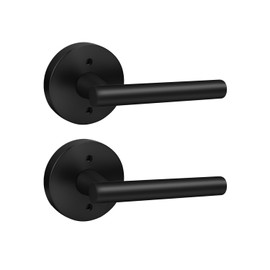 Haidms 2 Pieces Black Closet Door Handles, No-Turning Dummy Door Levers, Decorative Individual Dummy Door Handle Single Side
