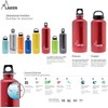 Laken Classic Aluminium Water Bottle, Wide Opening, Screw Lid with