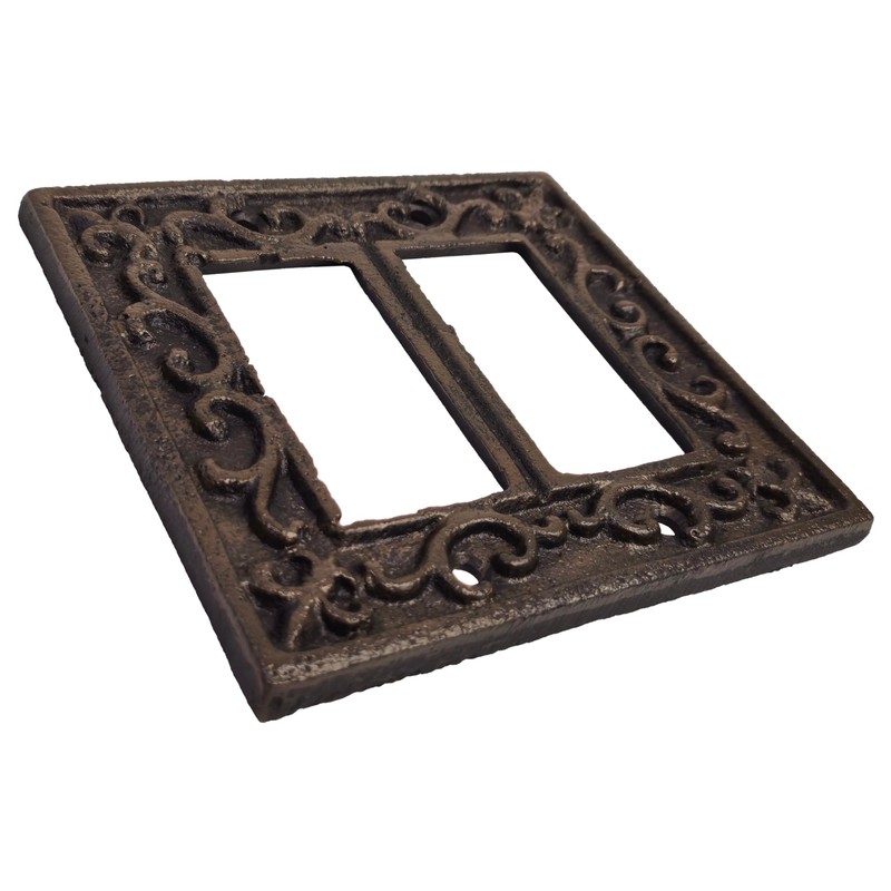 Lulu Decor, Fleur De Lis Cast Iron Rocker Light Switch