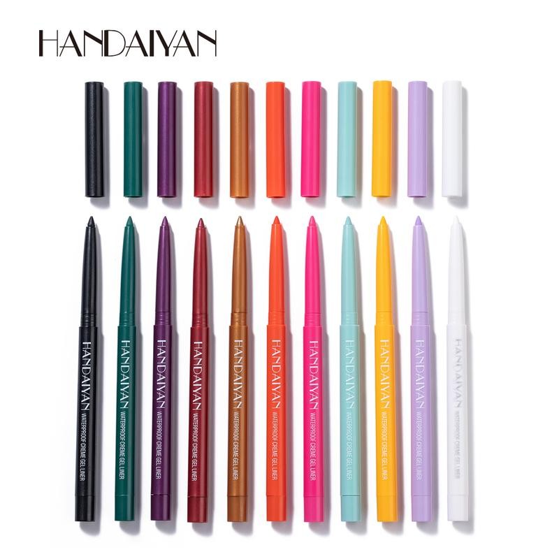 Handaiyan Waterproof Color Eyeliner Long Lasting Quick Drying Lipliner Makeup