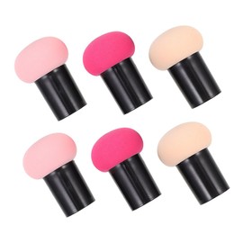SAFIGLE 6PCS Mushroom Head Makeup Sponge Set Soft Cream Puff for Wet Dry Application Ergonomic Design for Precise Foundation Concealer and Eyeshadow Makeup