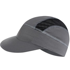 cnomg Cycling Cap for Men Women Bike Hat Under Helmet Liner Skull Cap for Summer Outdoor Sports Running Sun Protection (CA/US, Alpha, One Size, Standard, Grey)