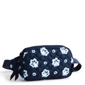 Vera Bradley Premium Cotton Mini Belt Bag, Blue/Light Blue Bandana