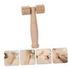 KOMBIUDA Manual Massage Roller Tool for Fatigue Relief Ergonomic Wooden