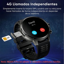 Reloj Inteligente Black Shark X Pro 4G LTE AMOLED Cámara Rotativa SIM/WiFi 32GB IPX5