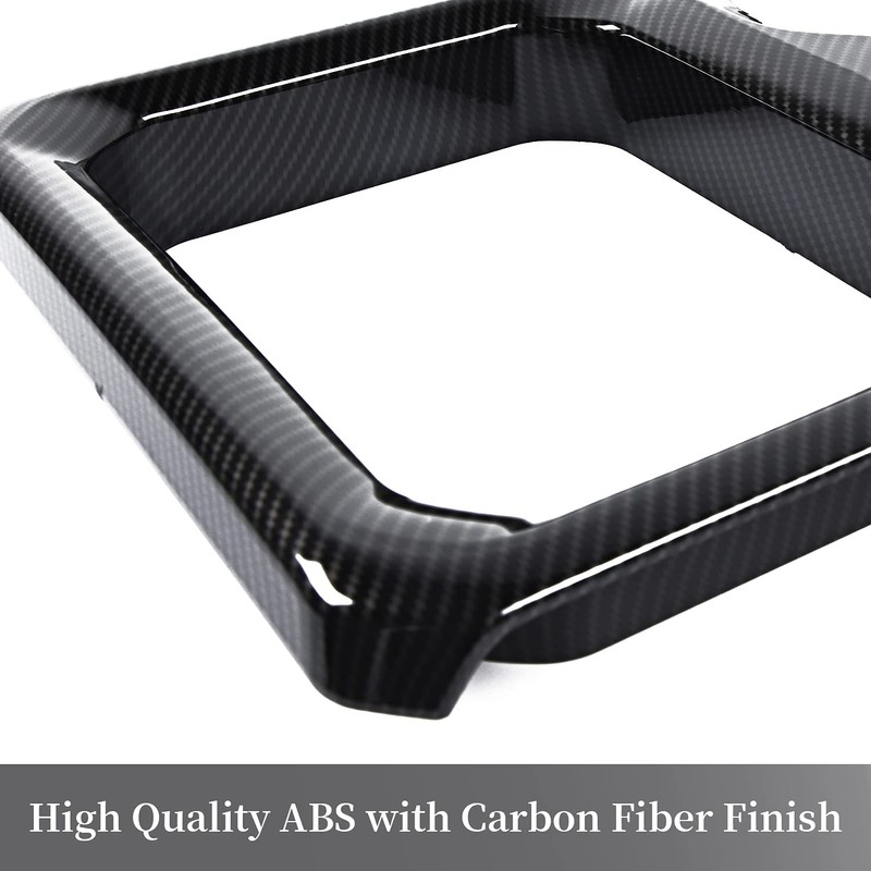 SQQP Carbon Fiber Center Console Dashboard Front Armrest Cup Holder