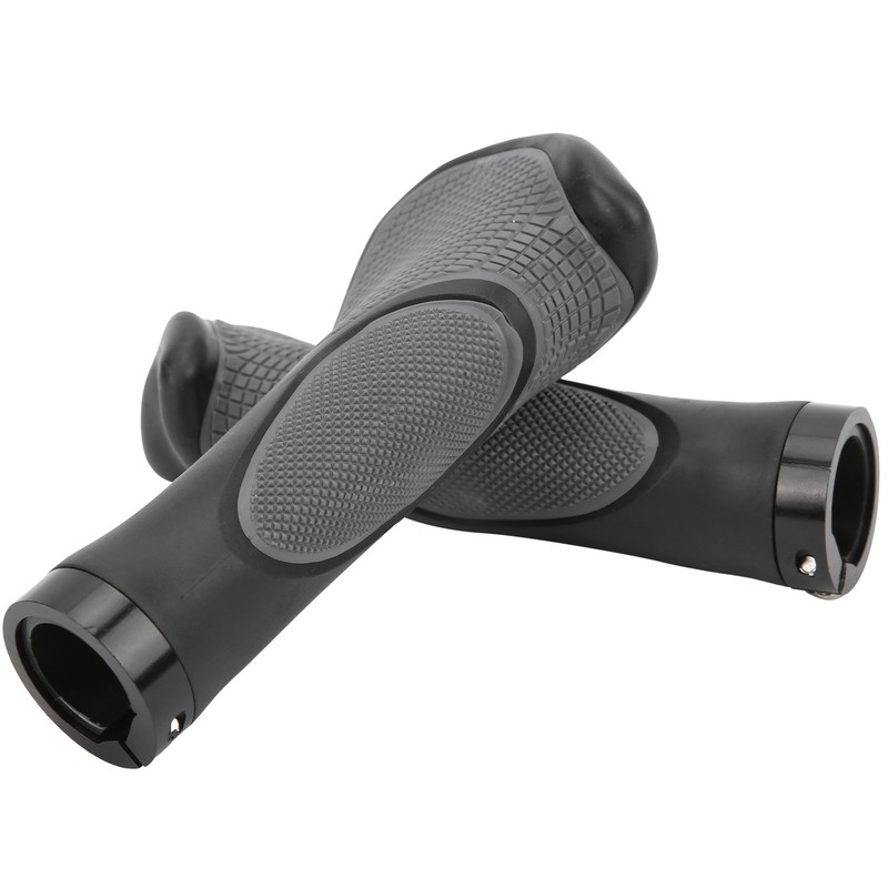 22.2mm Mountain Bike Horn Handlebars Bilateral Locking Rubber Handle Grips