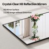 Koonmi Full Length Mirror, 71"x26" Black Floor Mirror with Aluminum