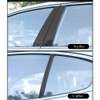 BOLTRY Automobile Carbon Fiber Print Chrome Door Window Pillar Post