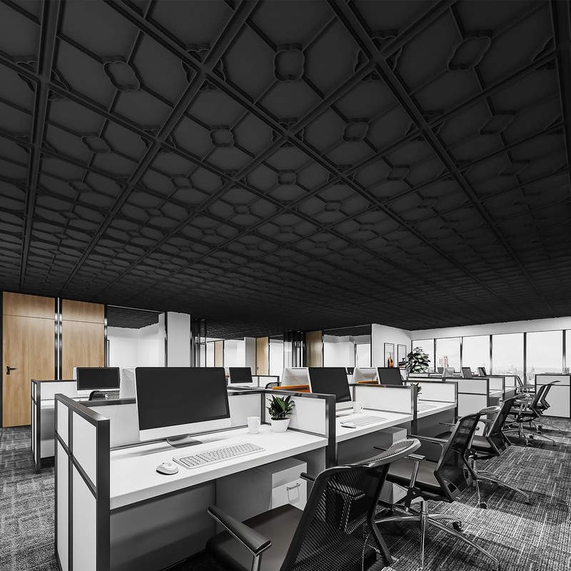 Art3d 12-Pack Lightweight Drop Ceiling Tiles for Suspended Grid, 2x2