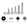 cSeao 1/4-20 x 1-1/4" Flanged Hex Head Bolts Flange Hexagon