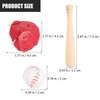 Kisangel 2 Sets of Miniature Baseball Bats Gloves Ball Kit