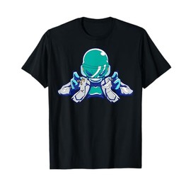 Cute Cartoon Alien Character With Gloves For Kids T-Shirt