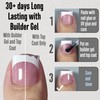 MUTIOVO French Tip Toe Nail Tips Press on, Sharp Square