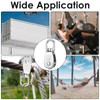 12 Pack M15 Pulleys for Rope, 304 Stainless Steel Wire