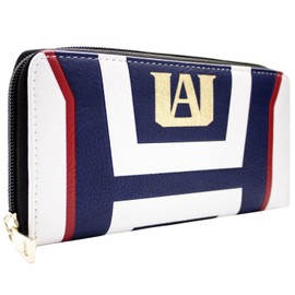 Gagaciso My Hero Academia Plus Ultra Quirk Wallet/Purse Clutch Coin Pocket & Card Holder, Blue for Adults and Kids, blue, clutch