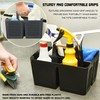 ALINK Portable Shower Caddy Basket with Compartments, Plastic Divided Cleaning