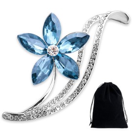 Brooch, Forget Me Not Brooch, Women's Brooches & Pins Flower Jewellery Crystal Rhinestone Brooches Vintage Gifts for Women Valentine's Day Anniversary Holiday