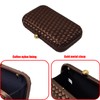 HUANG ZHUANG Handmade Woven Fabric Clutch Purse for Women Artificial