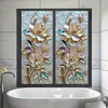 Starlit Patio Pearlescent Floral Window Film Static Cling Decorative Privacy
