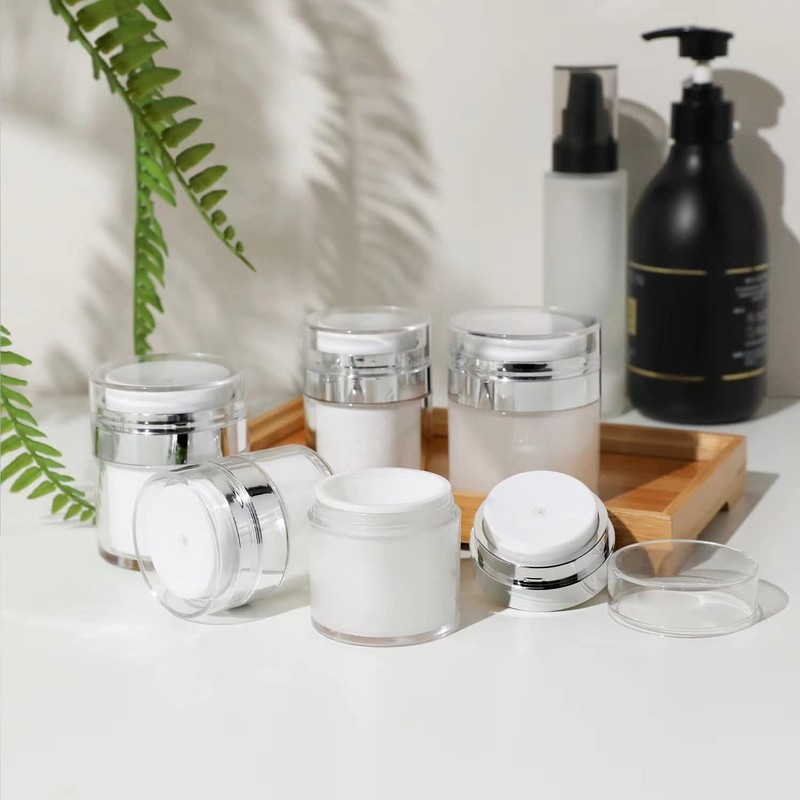 Enituo Airless Pump Jar, 30 ml Cream Pump Dispenser, Airless