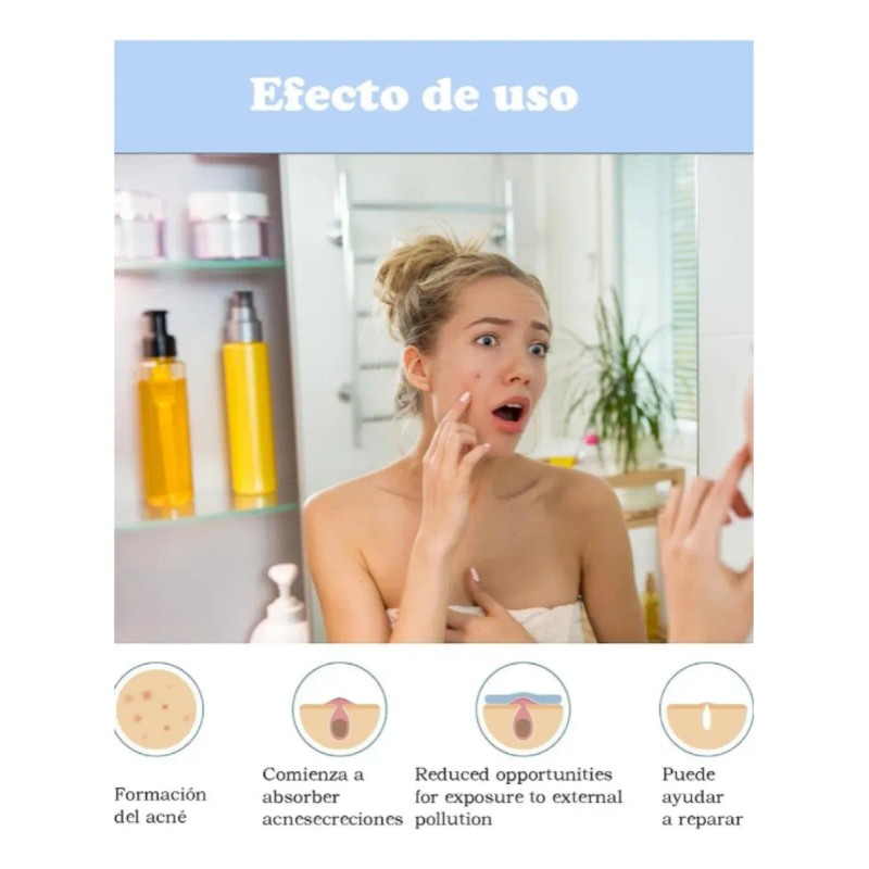 Pimplel Patch Parches Acné Espinillas Granos Cara Facial Todo Tipo